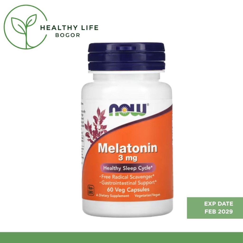 NOW Melatonin 3mg - 60 Caps