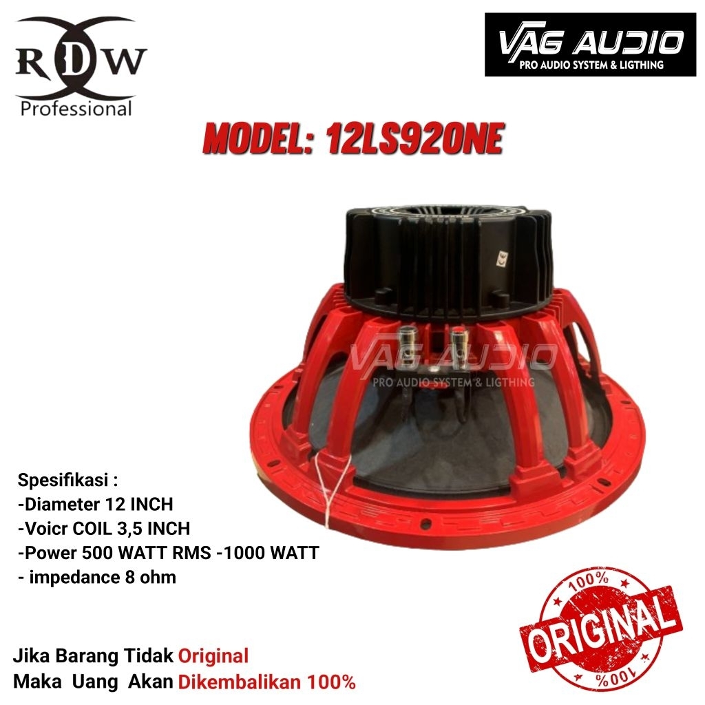 SPEAKER COMPONENT RDW 12LS920NE