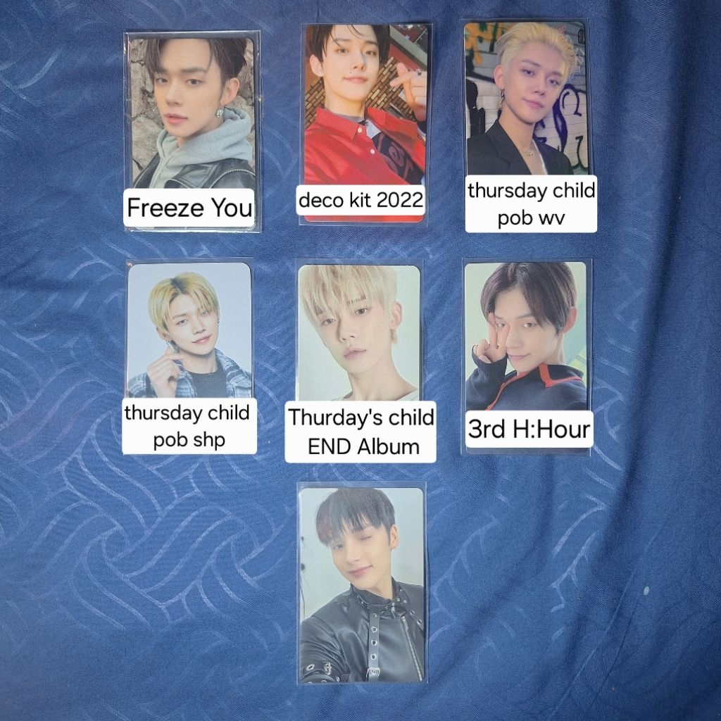 (Min. 2pcs) TXT Yeonjun Photocard Freeze Hour Thurdays's Child Deco Kit POB Album