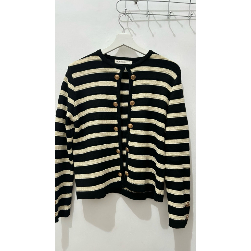 Monomolly Sophie Stripes Cardigan