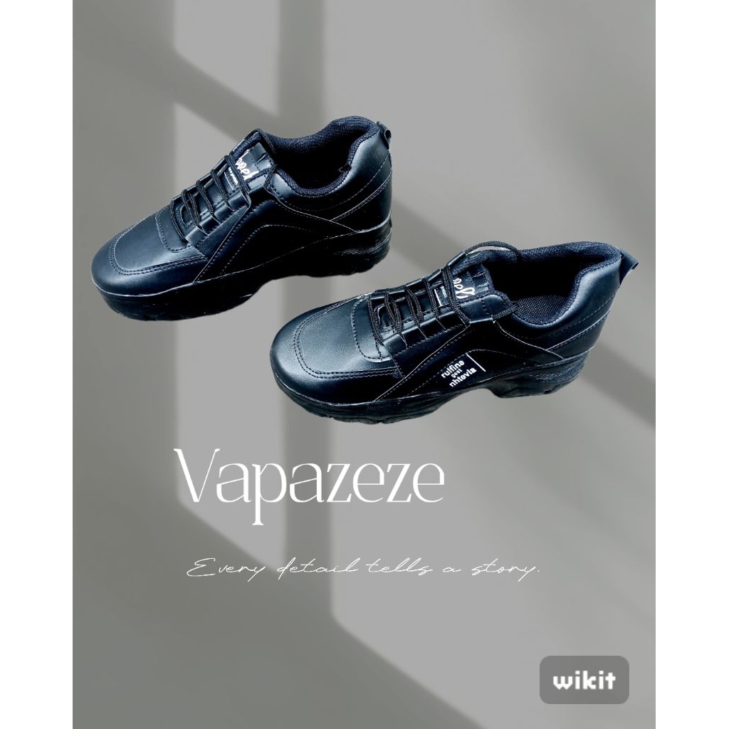 Sepatu Hitam Polos sekolah unisex