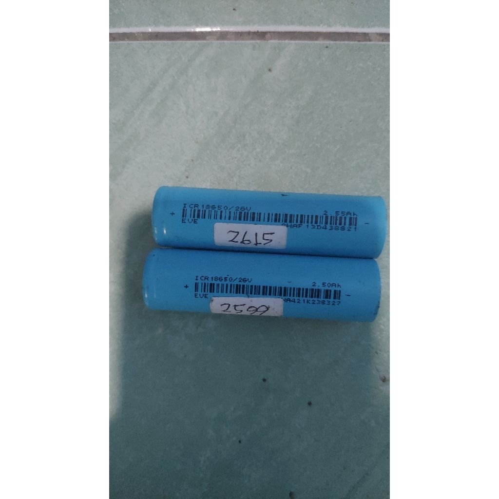 Baterai 18650 Eve Icr18650-26V