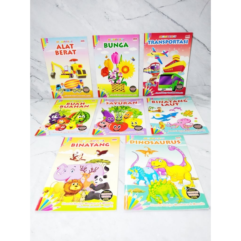 BUKU MEWARNAI ANAK / BUKU EDUKASI ANAK TK DAN SD