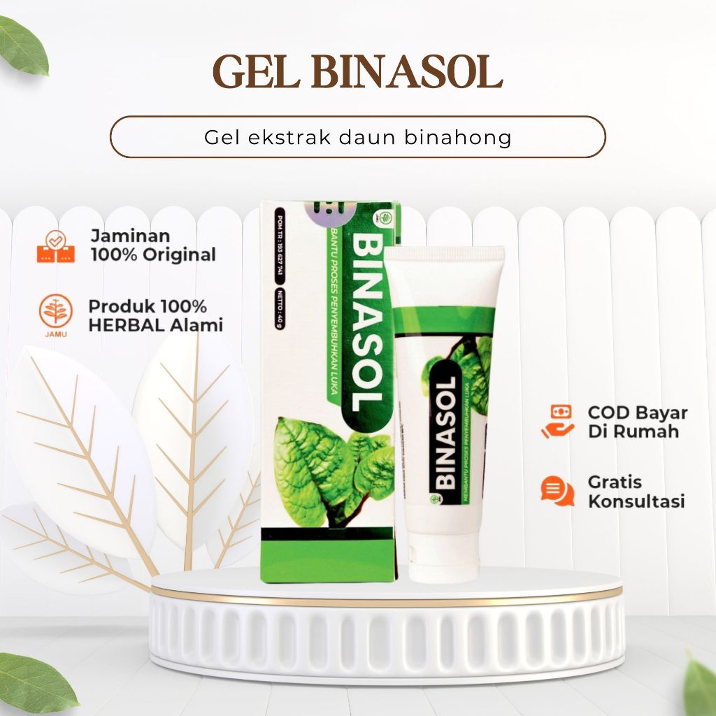BINASOL gel, Binasol salep Gel jerawat obat luka diabetes salep penghilang bekas Luka original