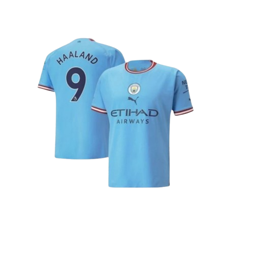 Jersey Anak Haaland City Home Musim 2023 Setelan Bola Anak Terbaru