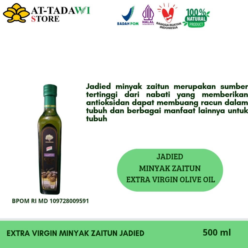 

JADIED ZAITUN EXTRA VIRGIN OLIVE OIL - jadies minyak zaitun original - 500 ml