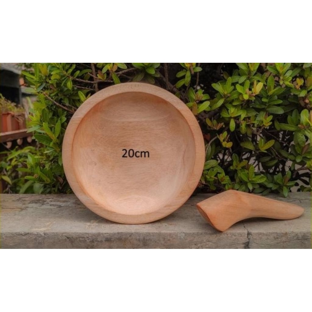 COBEK+ULEKAN KAYU 20cm