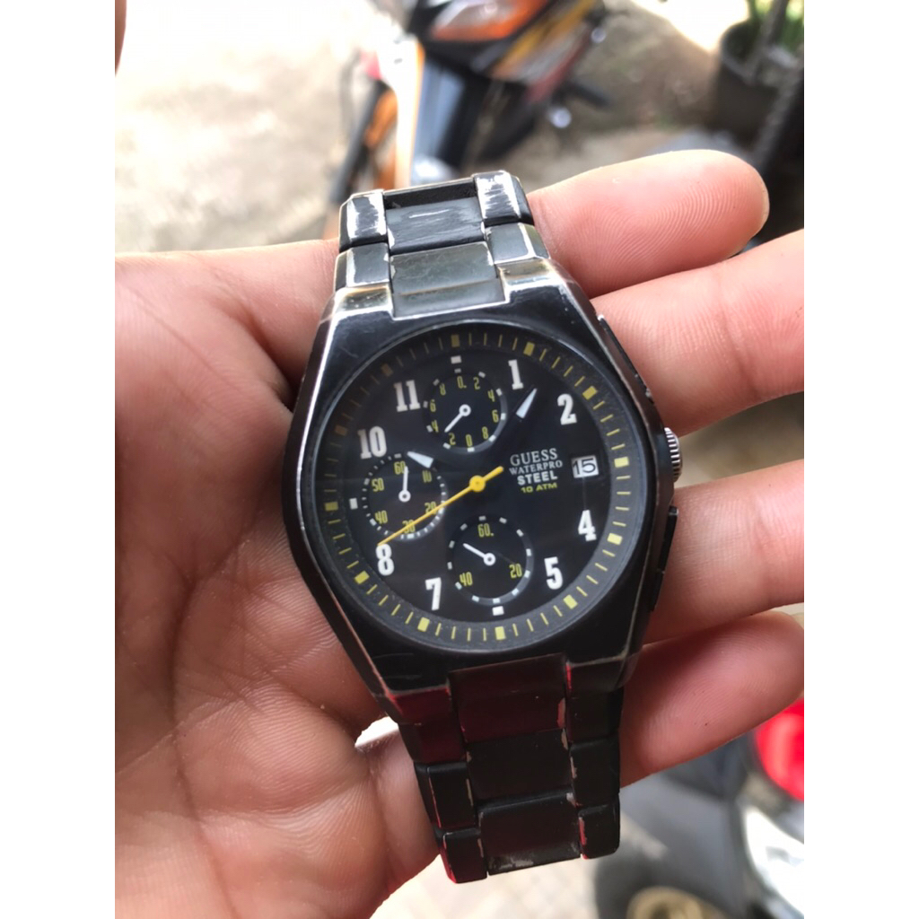 JAM TANGAN GUESS WATERPRO STEL 10 ATM 12525G1