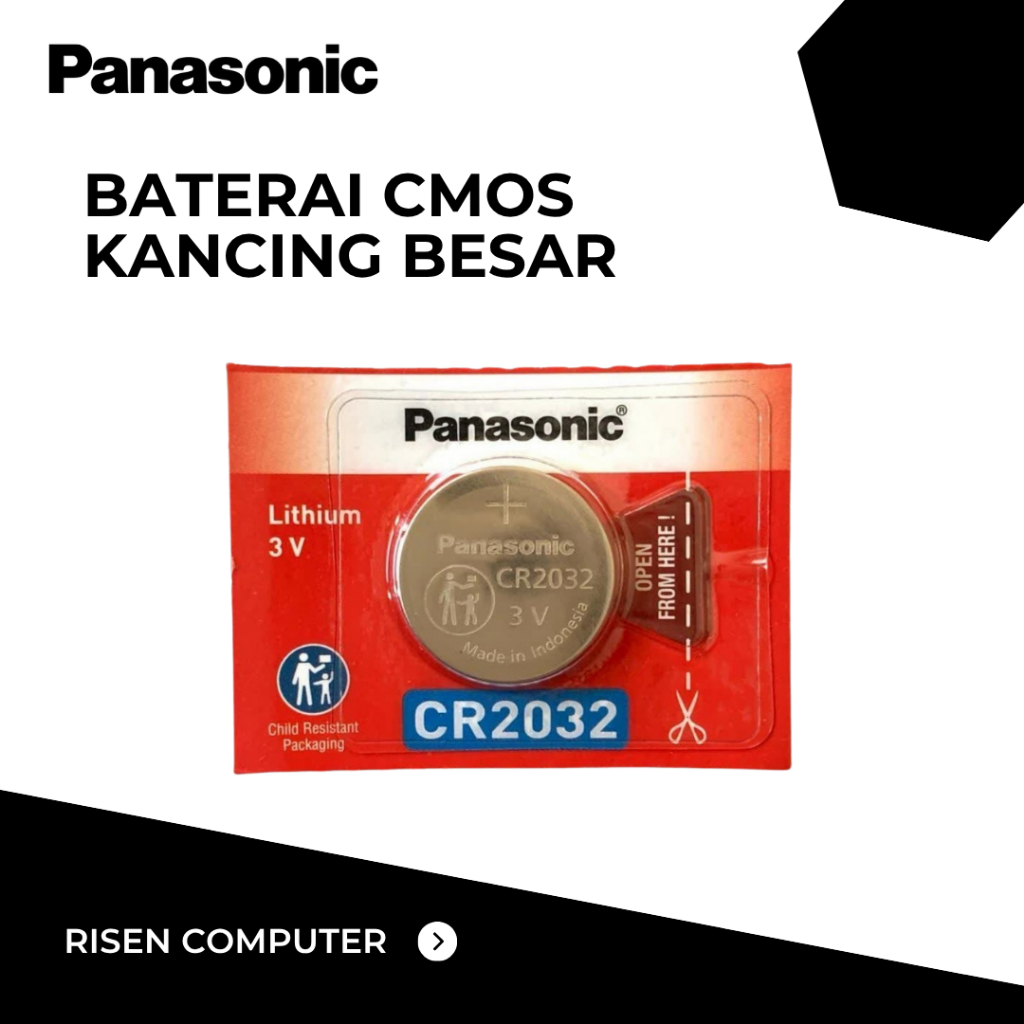 BATERAI CMOS CR2016 CR2025 CR2032 3v Bulat Kancing Jam Panasonic Batterai Batrei CR 2016 2025 2032