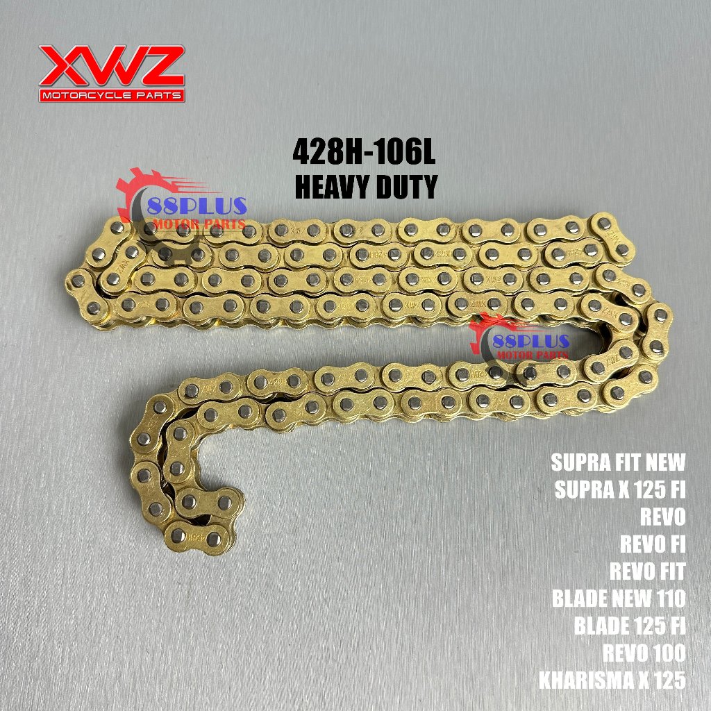 RANTAI RANTE RODA RANTAI RANTE MOTOR 428H-106L SUPRA FIT NEW SUPRA X 125 FI BLADE 125 FI REVO FI REV