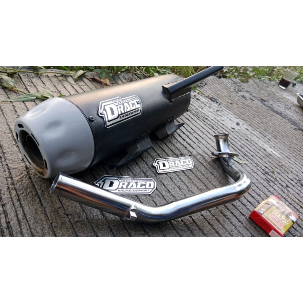 Limited Knalpot Standar Draco Muffler Untuk Semua Motor Matic Vario, Scoopy, Beat, Nex, Spin, Mio,