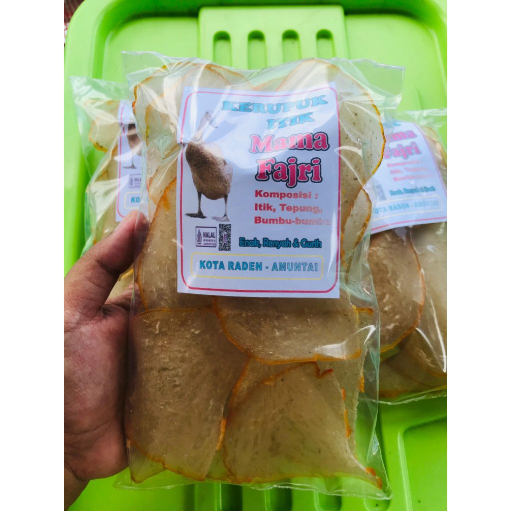 

Kerupuk itik/bebek mentah mama fajri Amuntai