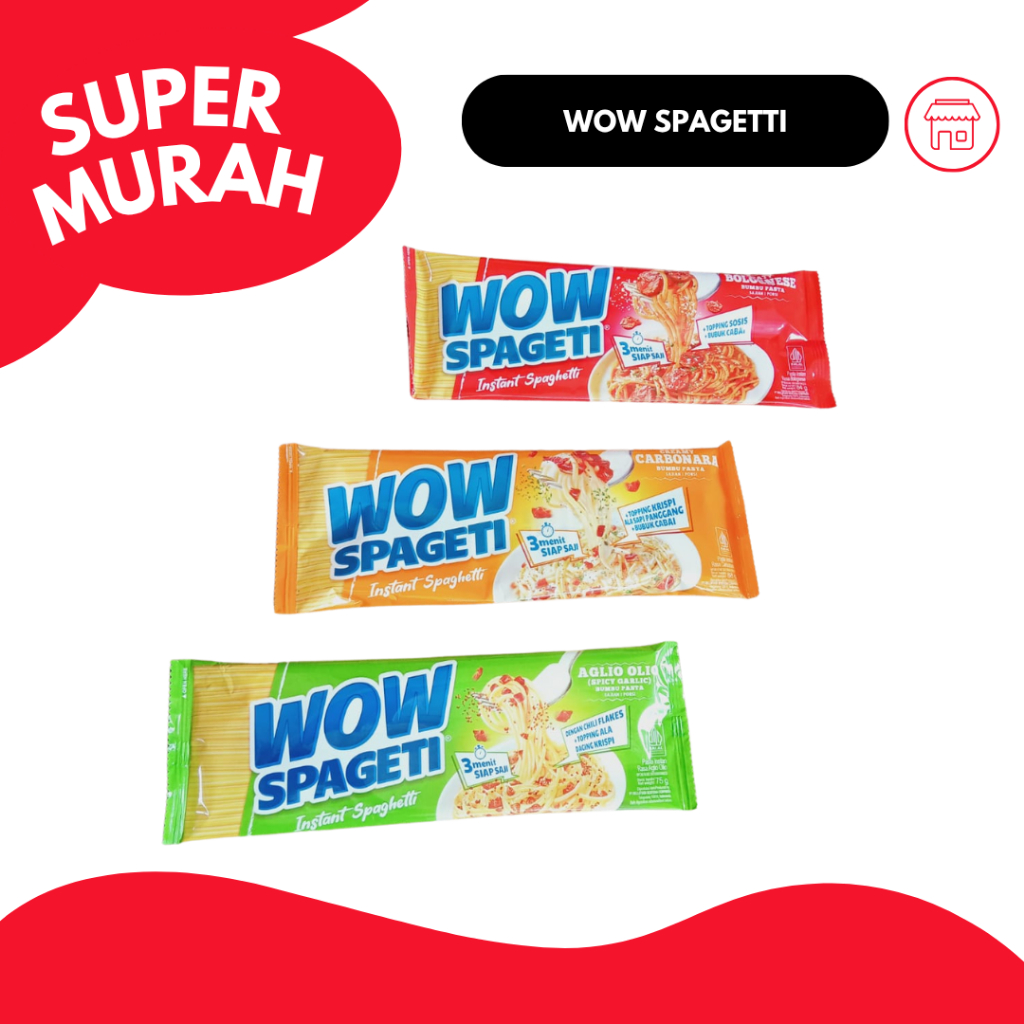 

WOW Spaghetti Instan – Bolognese / Aglio Olio / Carbonara – 1 Pcs atau Bundle 5 Pcs ✨