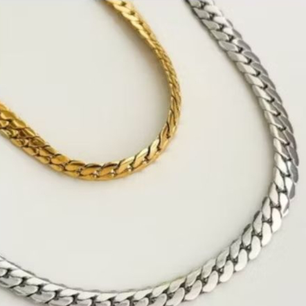 Kalung TItanium Sisik Naga Pria Wanita Bonus Cincin Hitam Keren