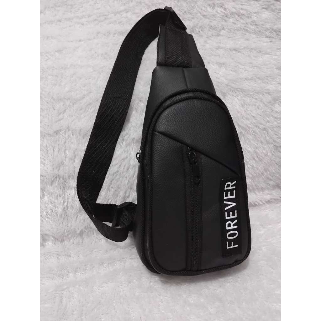 Tas Selempang pria kulit Sintetis Botol Polos