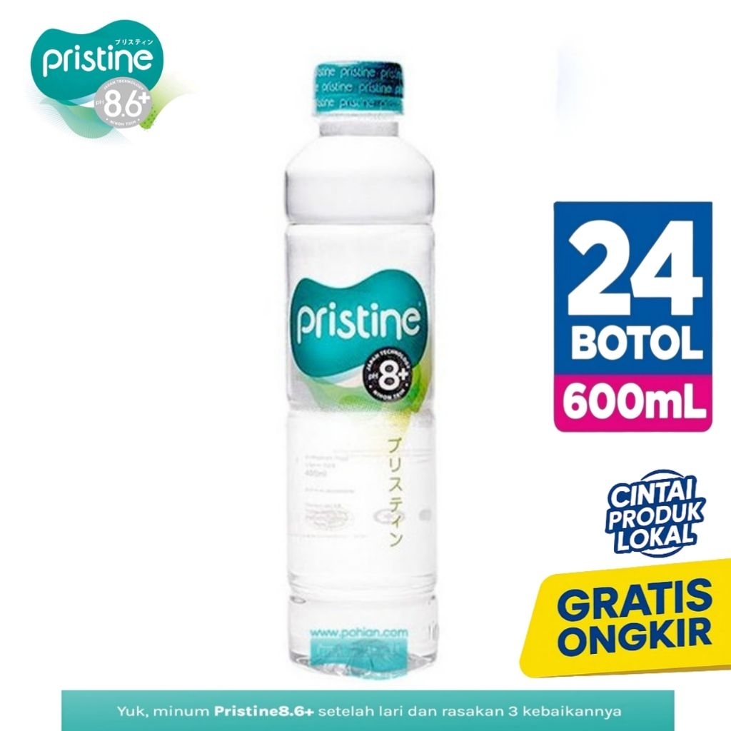 

Pristine Water 8+ 600ml 1 Dus Isi 24 Botol