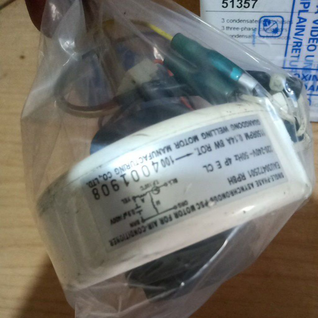 dinamo motor fan indoor AC ..LG