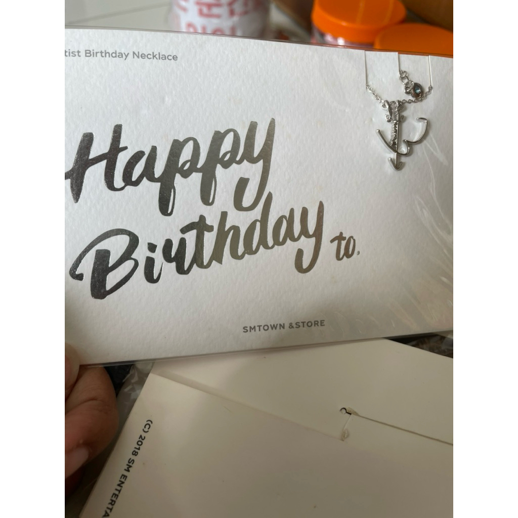 Artist Birthday Necklace Official Xiumin Exo / Kalung ulang tahun xiumin exo