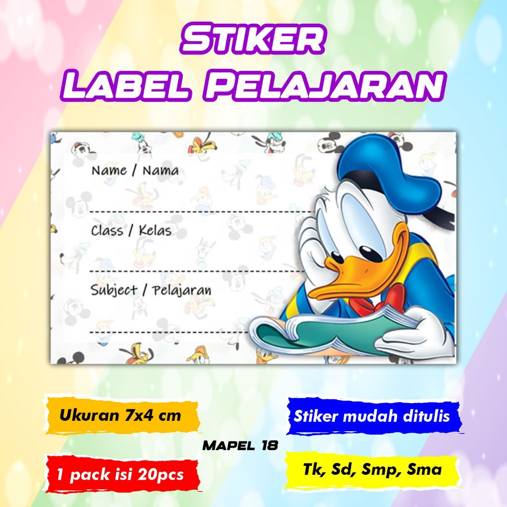 

Stiker Label Pelajaran Mudah Ditulis