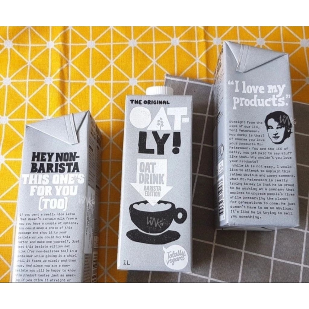 

Oatly Susu Oat Cair Kotak 1 Liter