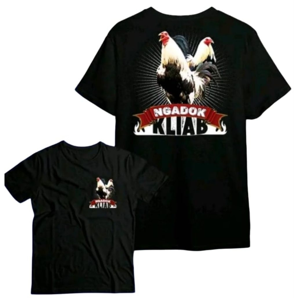 Kaos Ayam Petarung Ngadok Kliab - Ayam Fighter