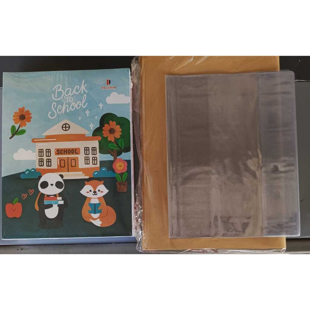 

BUKU PAKET 1 PACK 38LBR + SAMPUL COKLAT + SAMPUL MIKA