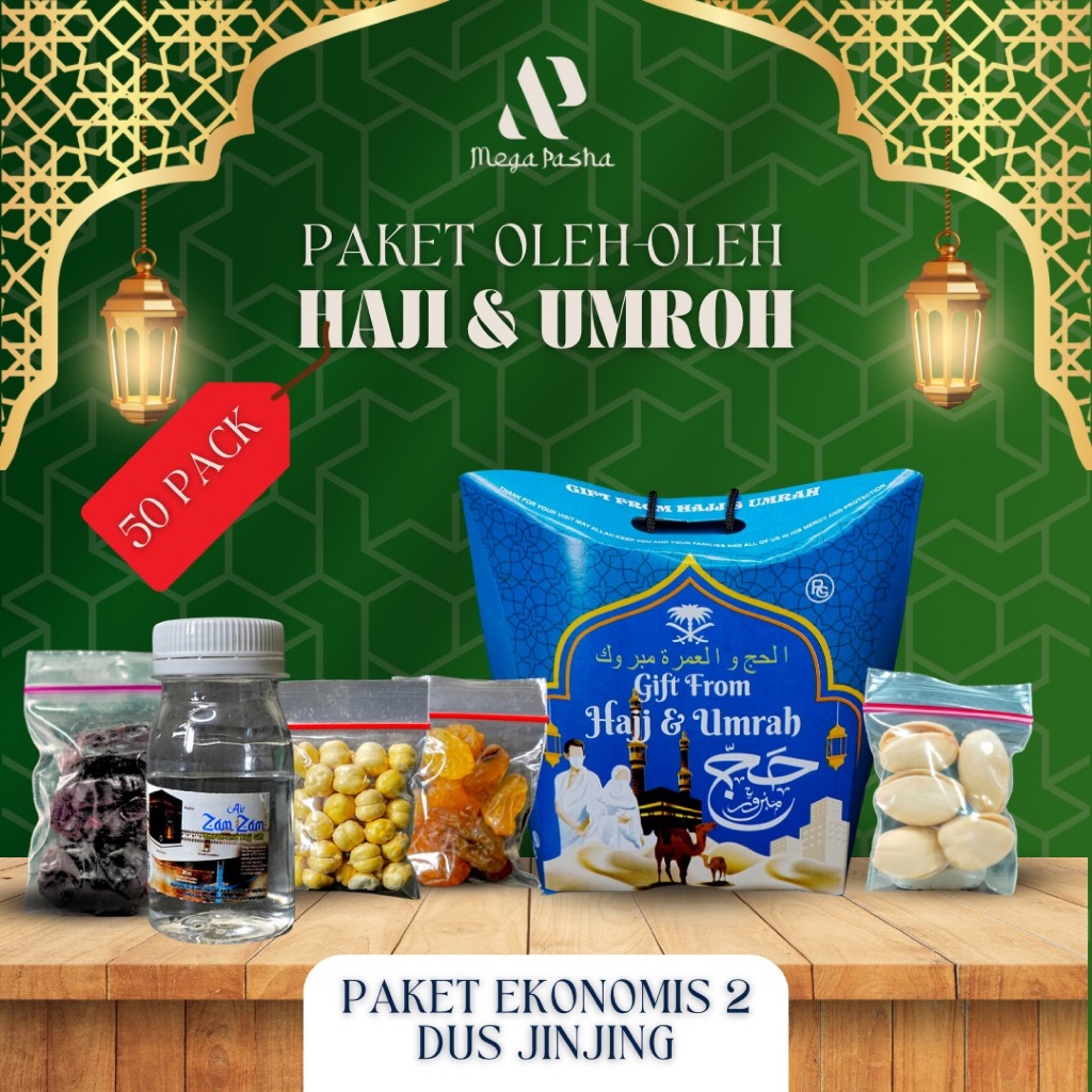 

G&C Paket Ekonomis 50 pack (DUS JINJING) Paket oleh-oleh Haji Megapasha Store