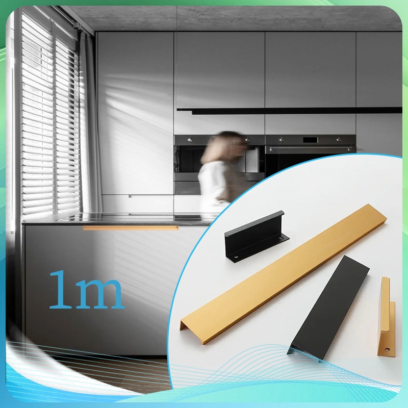 Lemari Minimalis Gagang Pintu Lemari 100cm Lemari Panjang Invisible Gagang Lemari Minimalis Lemari M