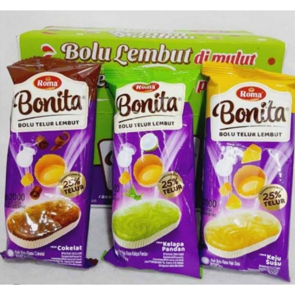 

Bonita Bolu Telur Lembut 30 gram