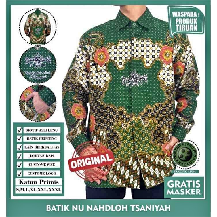 Kemeja Batik NU Satu Abad Batik NU 1 Abad Seragam NU Abad 2
