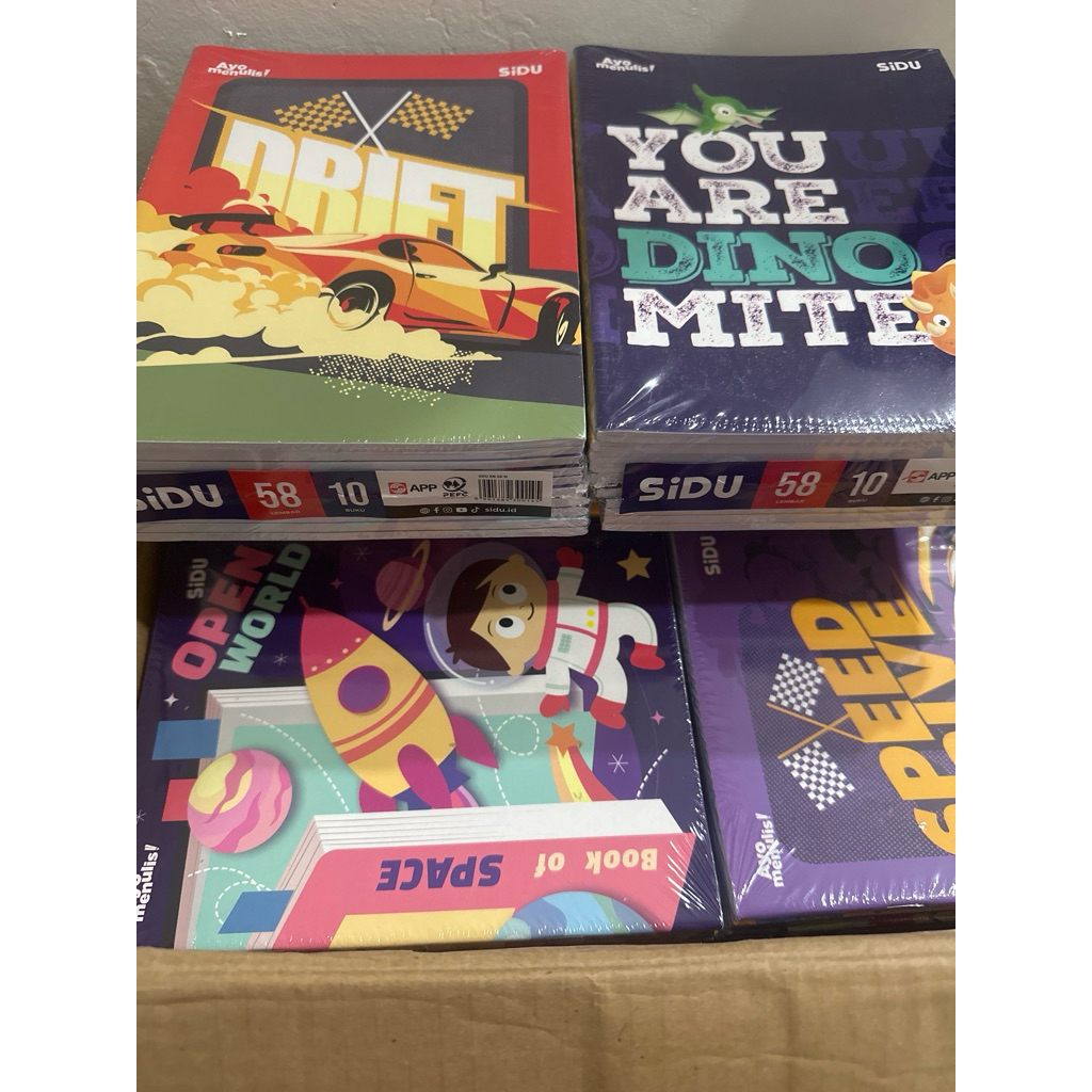 

Ay00! Buku Tulis SiDU 58 Lembar dan 38lembar 1 pack 10pcs Cod
