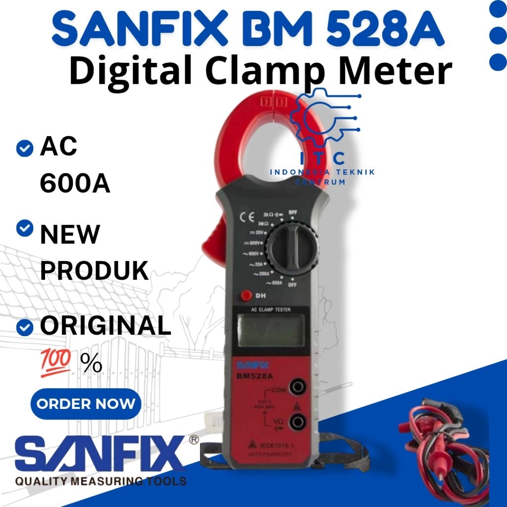 Sanfix BM 528A AC 600A Digital Clamp Meter
