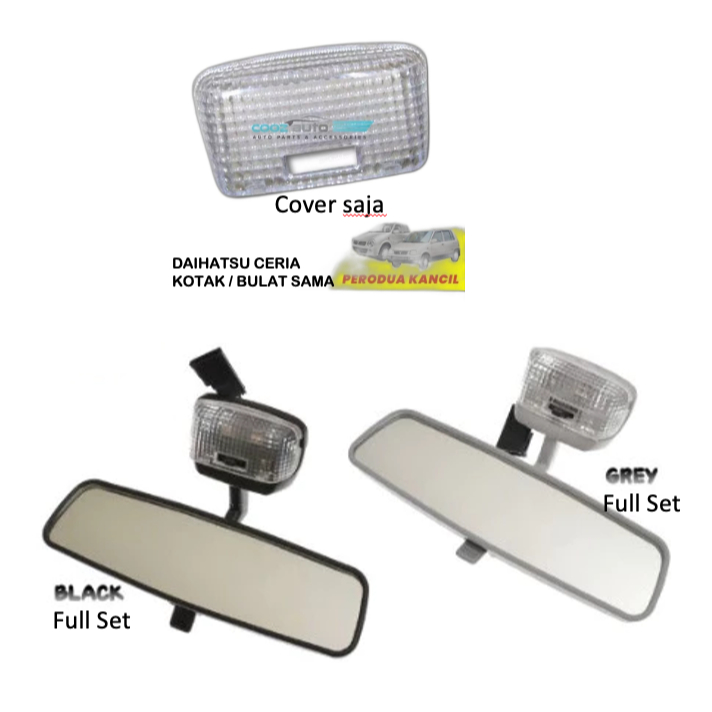 Cover dan Spion Tengah Kabin Daihatsu Ceria Kotak/bulat