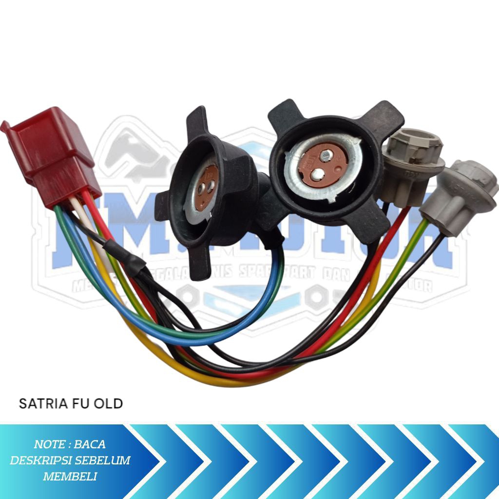 SOKET KABEL FITING FITTING LAMPU DEPAN ASSY SUZUKI SATRIA FU 150 OLD THAILAND CBU 2005-2008 BATOK KE