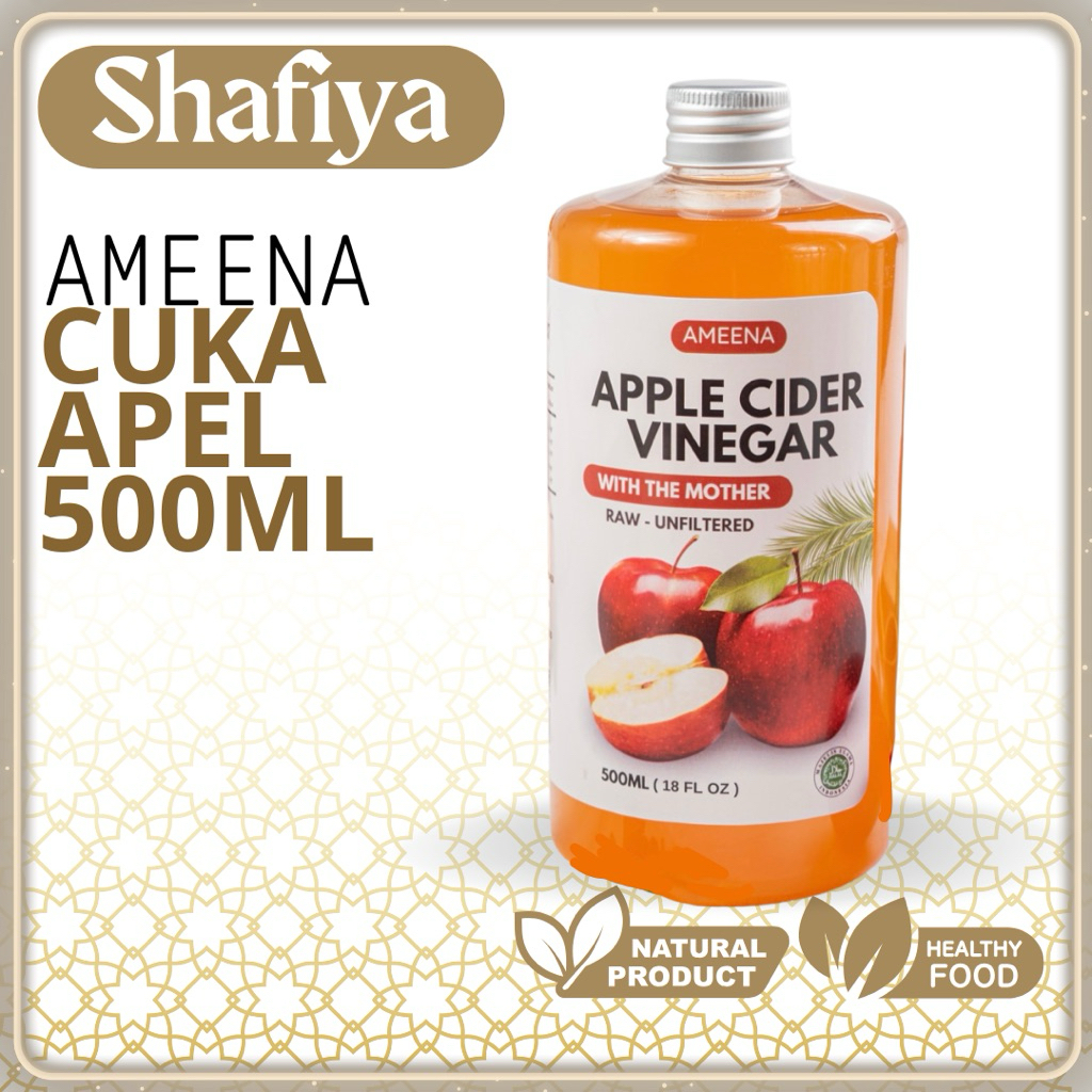 

[ BIG ] Apple Cider Vinegar With The Mother - Cuka Apel Organik 500ml | Ameena Premium Quality