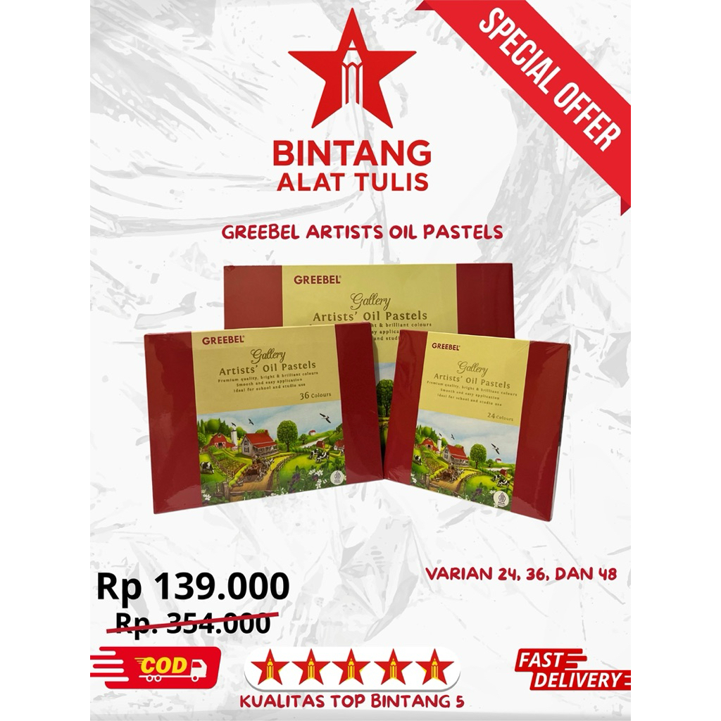 

Greebel Oil Pastel 24 36 48 Warna |Crayon Greebel Artist GalleryPastel Warna Anak Sekolah dan Studio