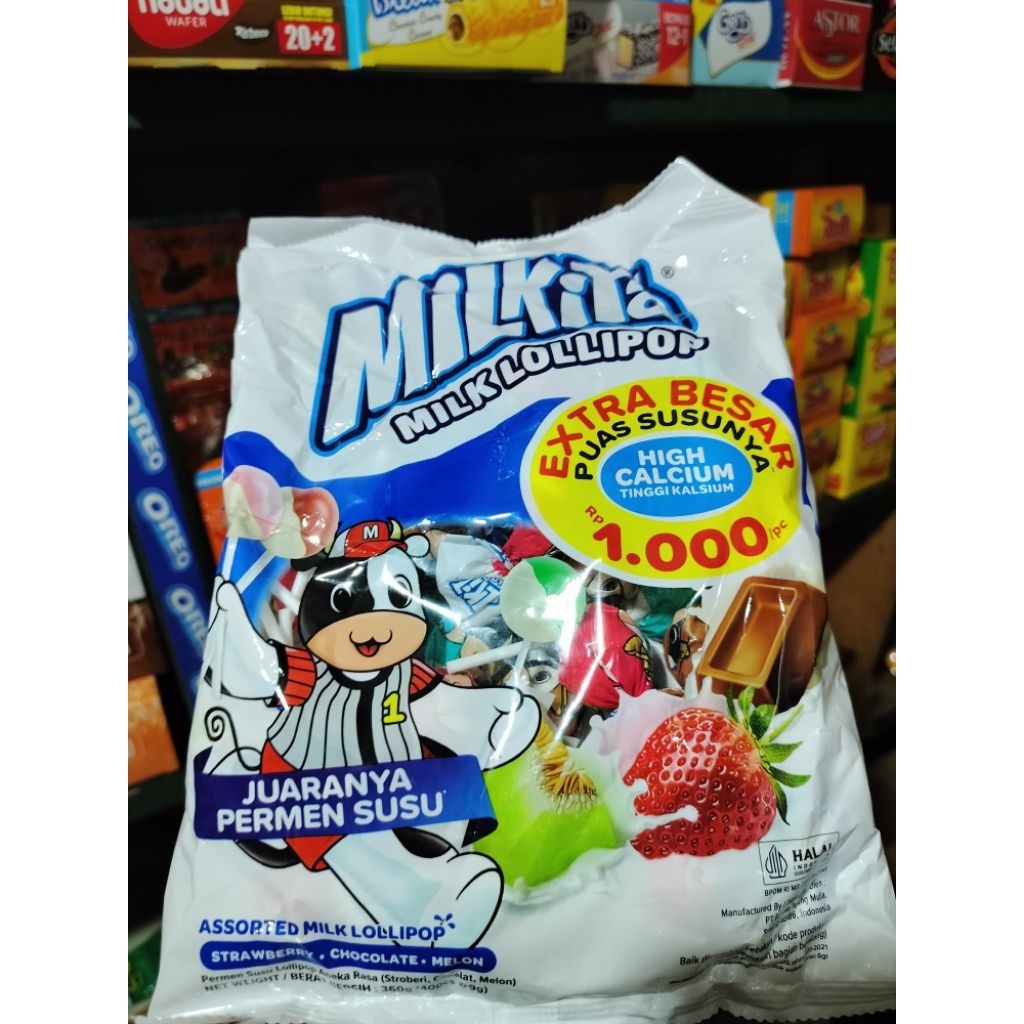 

Milkita Milk Lollipop Aneka Rasa ( 1 Bungkus isi 35 Pcs )