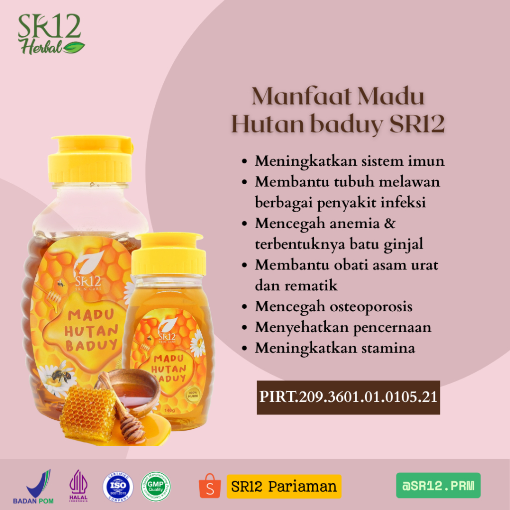 

Madu Hutan Baduy SR12 - Madu Hutan - SR12 - Madu asli 100% - Honey - Kesehatan
