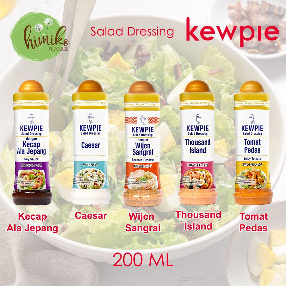 

Kewpie Salad Dressing All Varian Rasa Kemasan 200 Ml Wijen Caesar Thousand Spicy Tomato