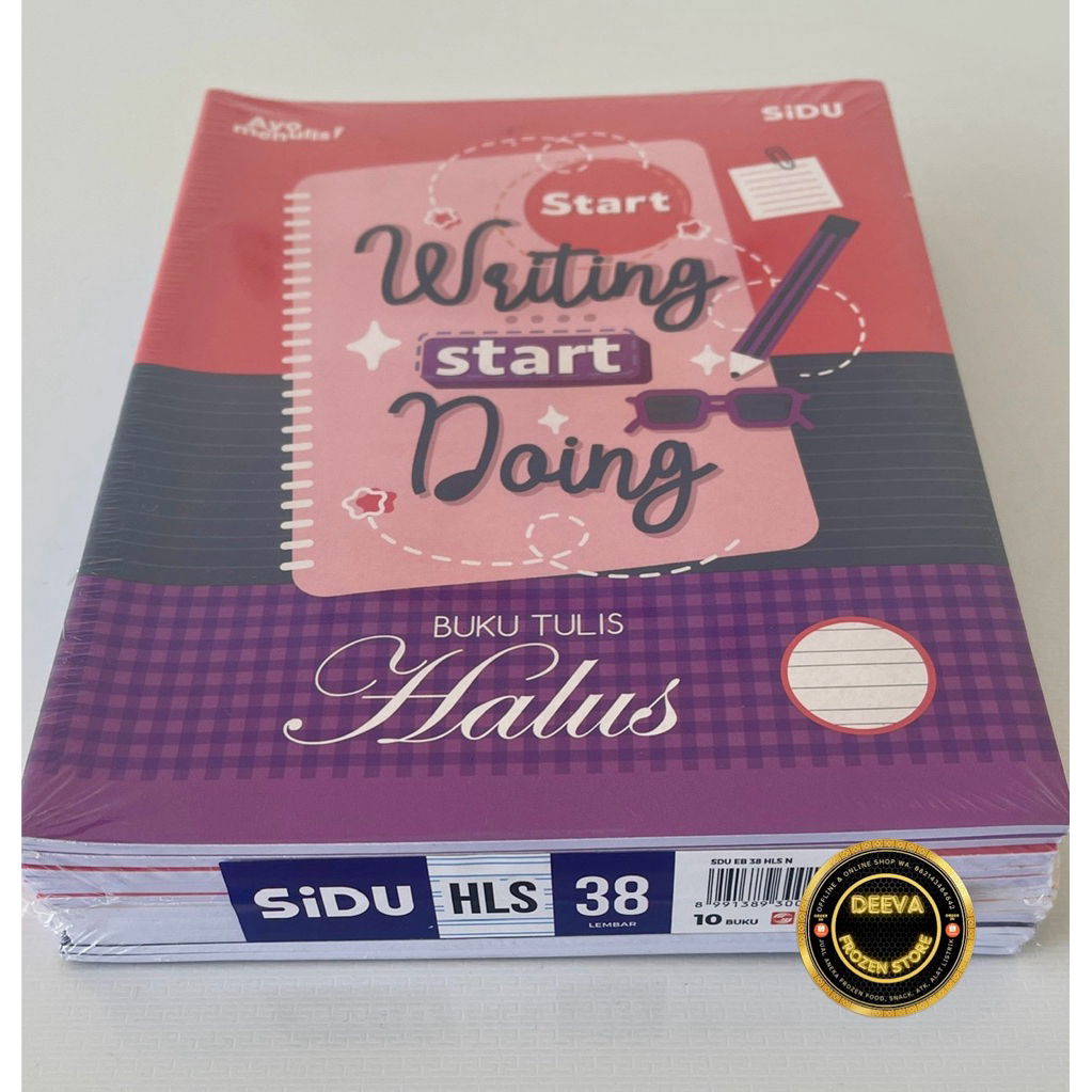 

Buku tulis HALUS Sinar Dunia / SIDU isi 38 Lembar Paket 1 Pack