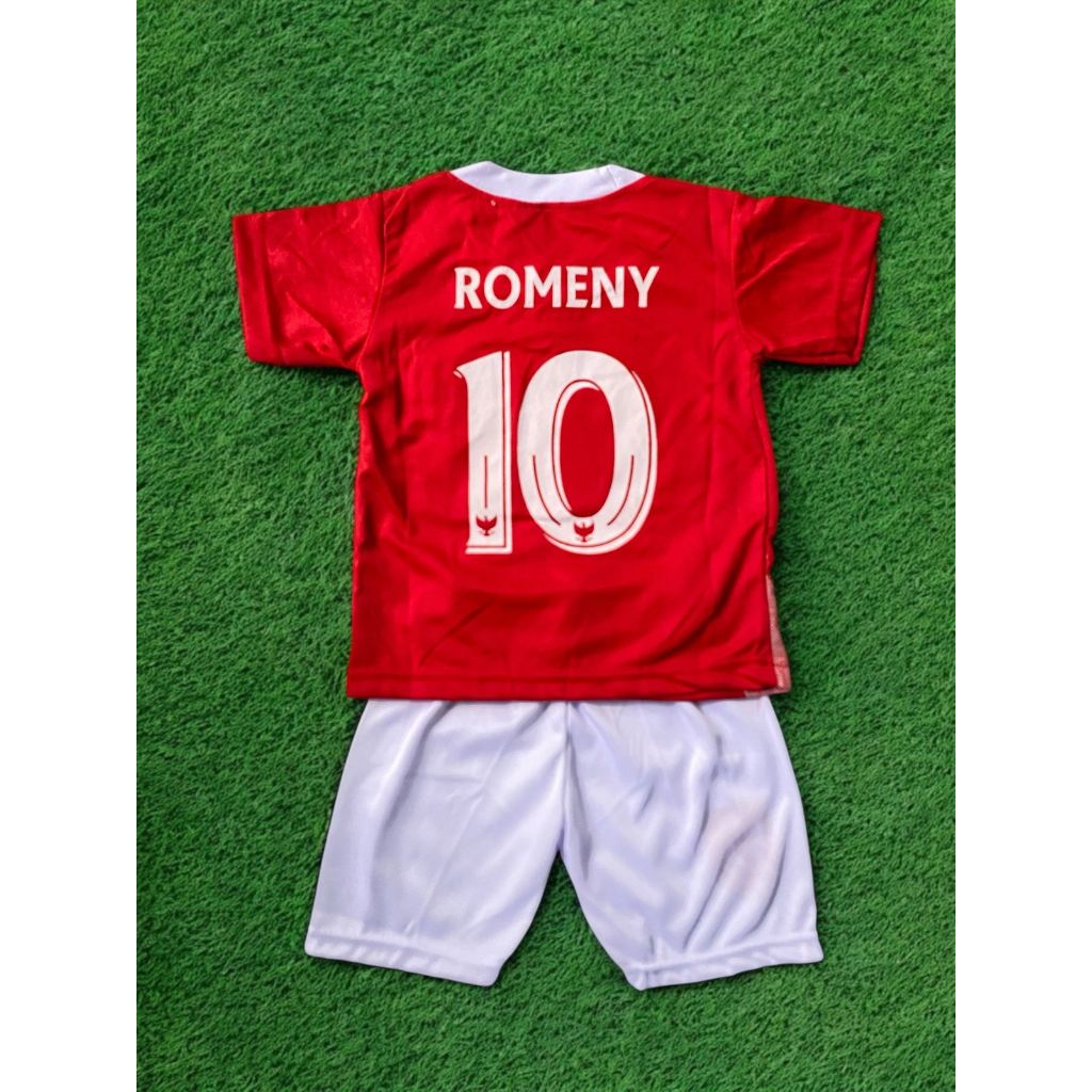 promostelan baju bola anak timnas merah putih Ole Romeny jersey home kids