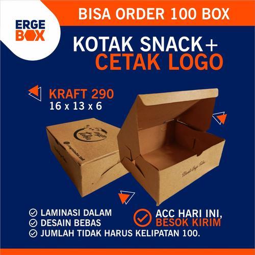 

Snack Box - Dus Snack - Cetak Dus Kue Size M- Paper Kraft Laminasi