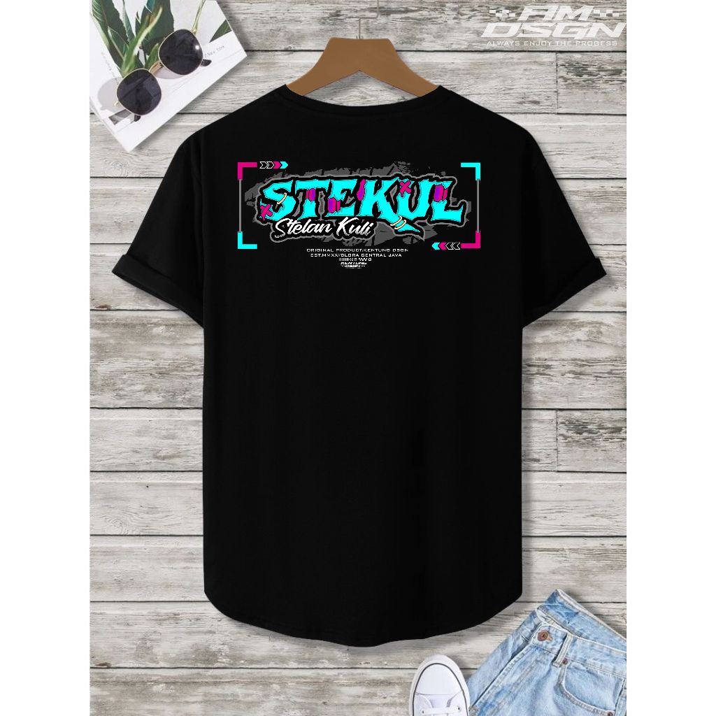 Kaos distro dewasa STEKUL SETELAN KULI Baju Distro T-SHIRIT viral SETELAN KULI