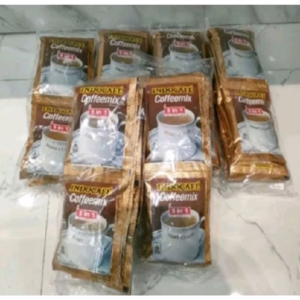 

indocafe mix 23 gr 1 renceng isi 10 pcs