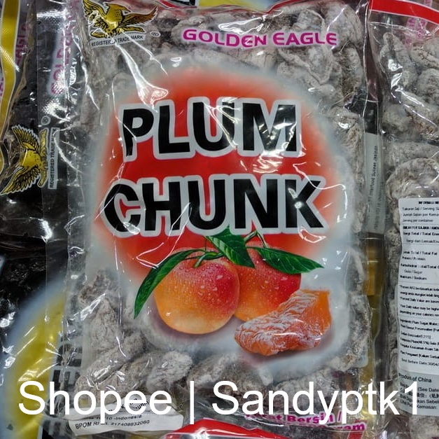 

Manisan Buah Plum Kering Plum Chunk Golden Eagle Import