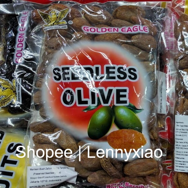 

Manisan Buah Zaitun Tanpa Biji Seedless Olive Golden Eagle