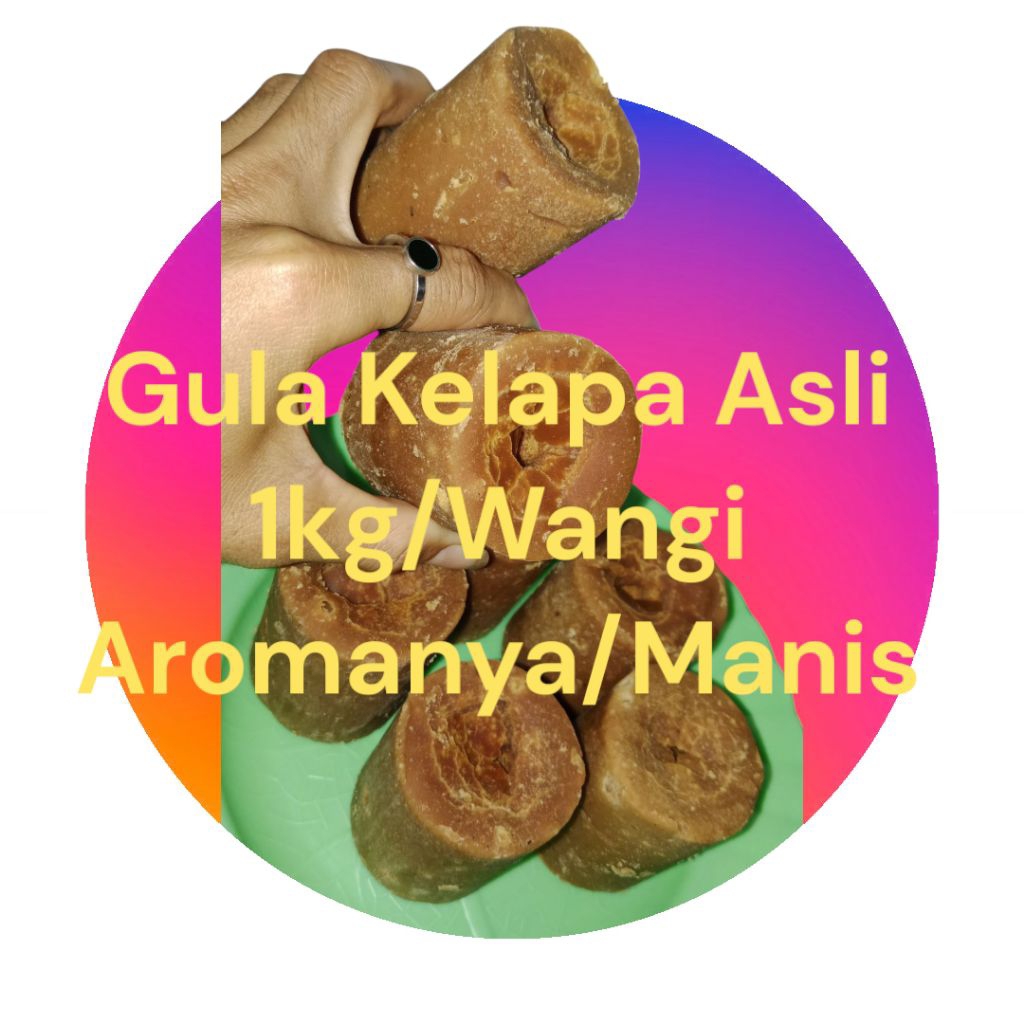 

Gula Kelapa Asli | Gula Merah | Gula Jawa | Wangi, Manis 1Kg /Bungkus, COD