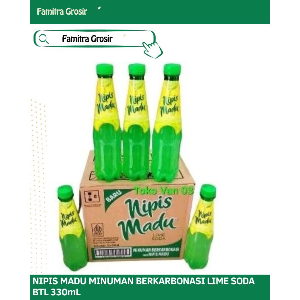 

NIPIS MADU MINUMAN BERKARBONASI LIME SODA 1 DUS
