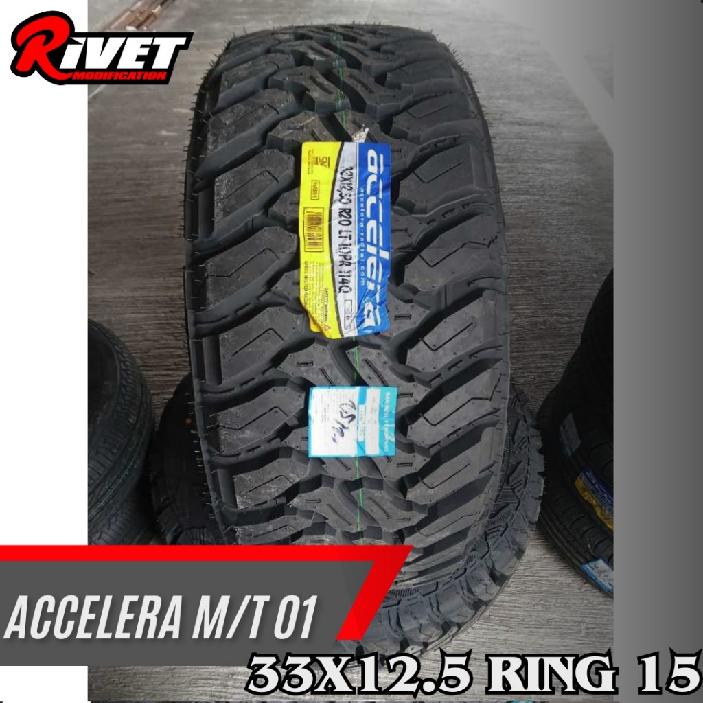 BAN ACCELERA M/T-01 33 12,5 R15 BAN MOBIL OFFROAD RIMBA TUBELEES R15