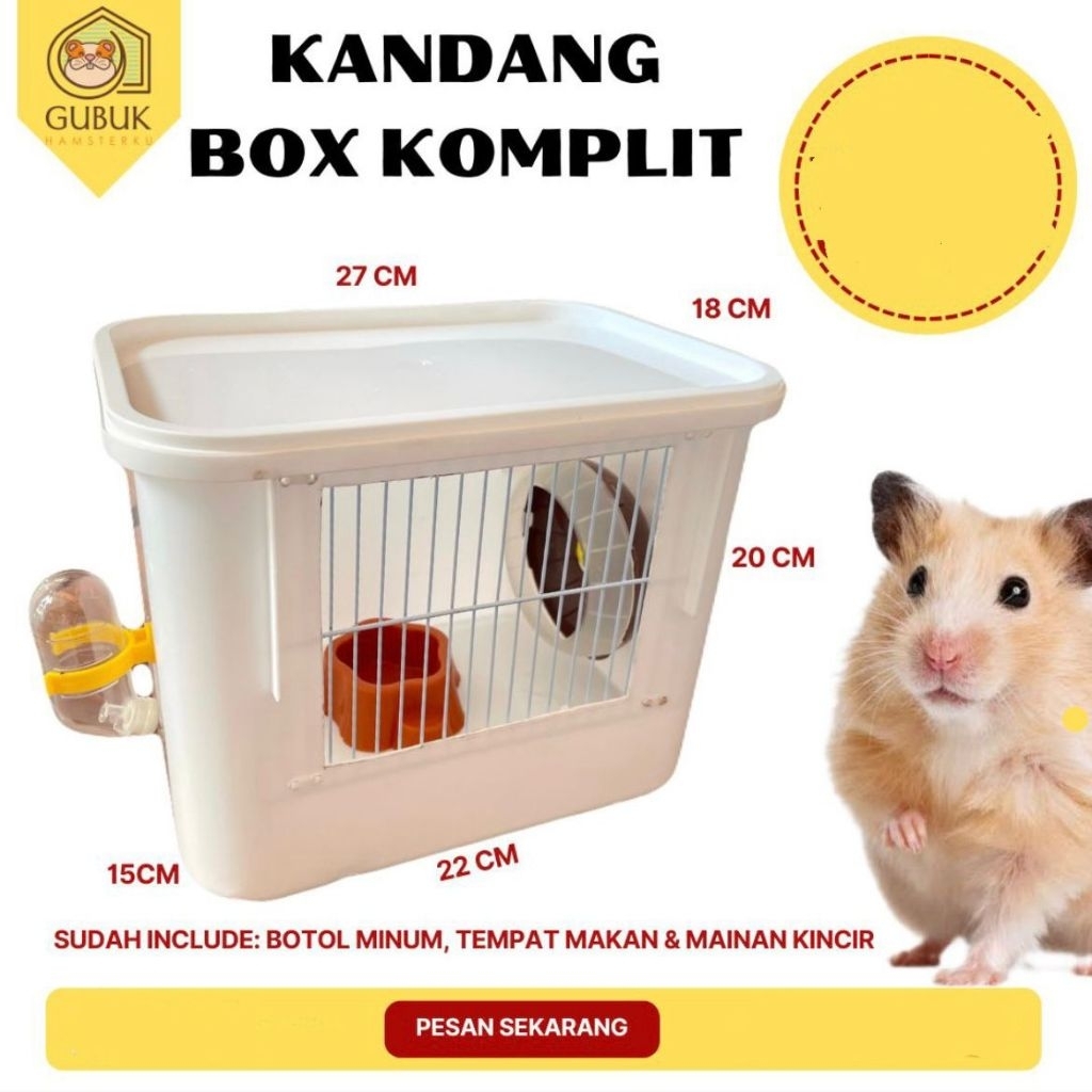 KANDANG BOX KOMPLIT HAMSTER || BOX ICE CREAM DIAMOND || BOX ICE CREAM 8LITER